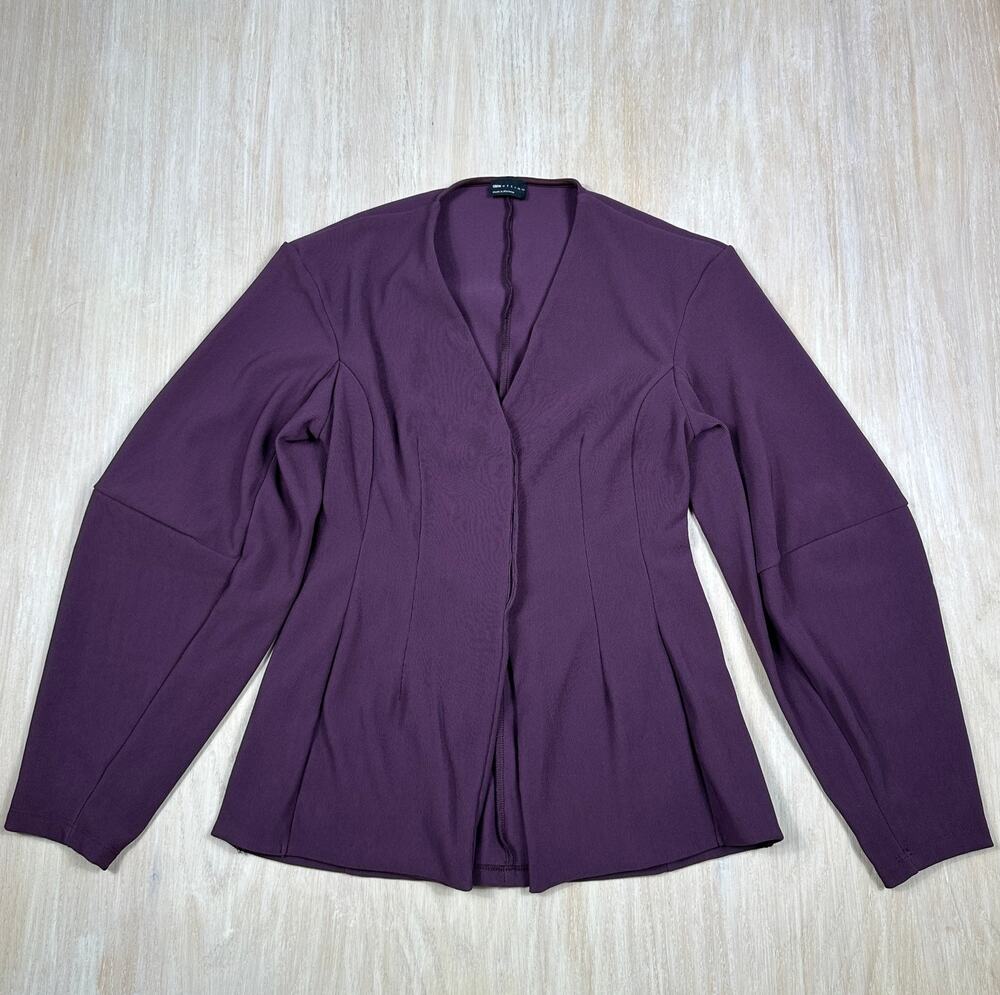 ASOS Design Plum Purple Open Front Blazer Structured Long Sleeve Jacket Small